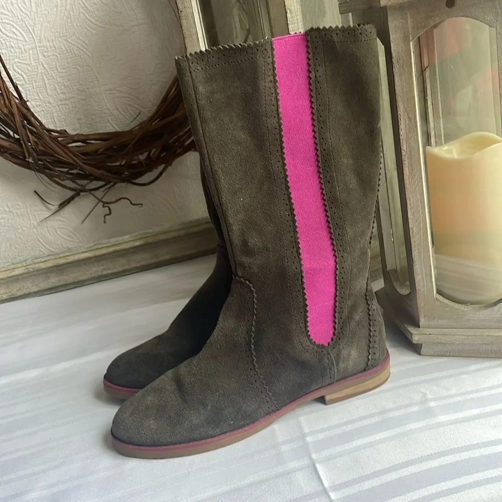 Sperry Top Sider Kids Zip Up Boots - 4 M - Excellent Condition